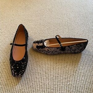 NWT J. Crew Sequin Ballet Flats